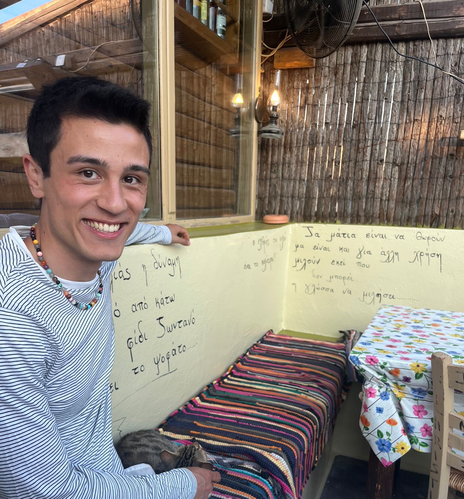 Me and a new friend I made in Greece